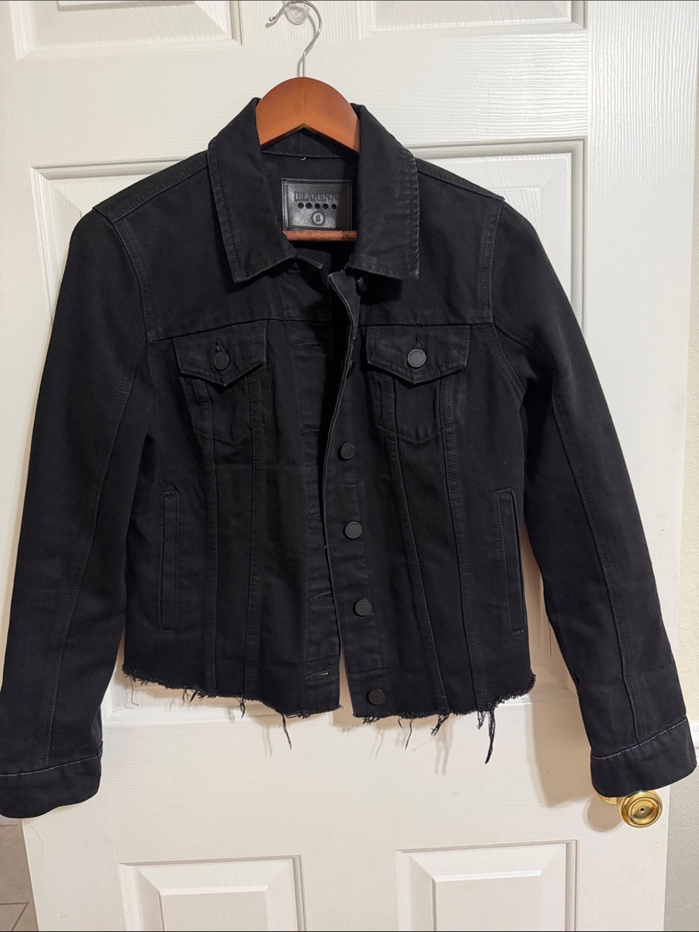 EUC Sz Small BLANKNYC Black Denim Jacket